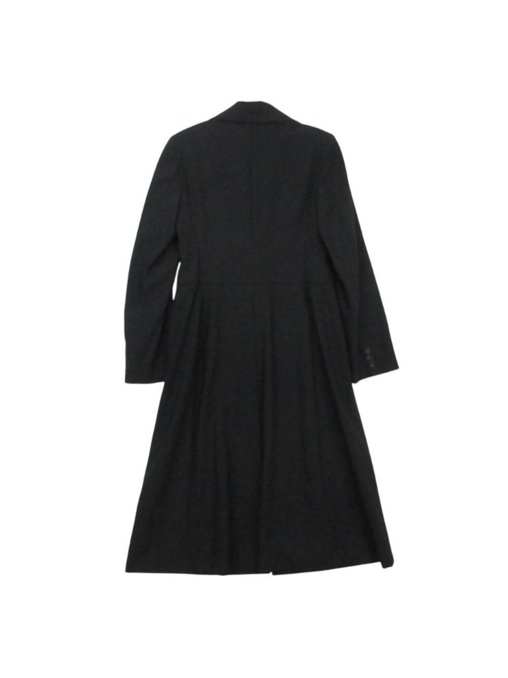 Max Mara Maxma Chestar Coat Long Length Double Breasted Jacket Outer Navy 42 - Picture 2 of 10